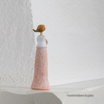 Mini Blumenmädchen Jette mit einem Zopf (Größe 16 cm)